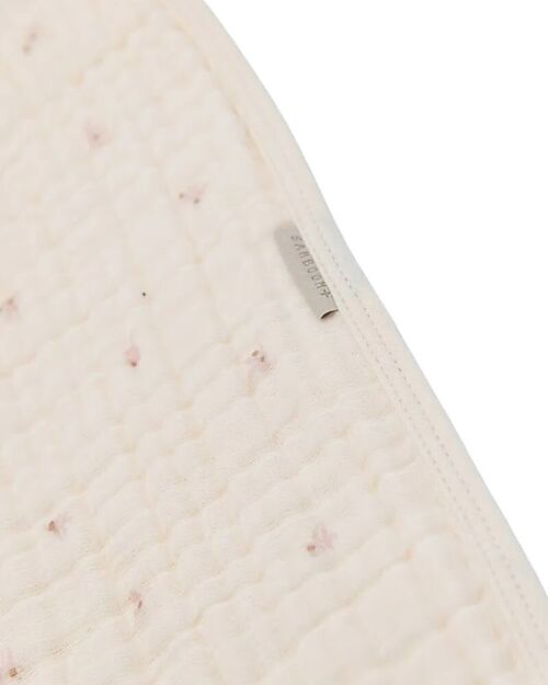 Bamboom Copertina per Neonato - 75x100 cm - Nuvola - Olives Pink - Bambù e Cotone Bio Coperte