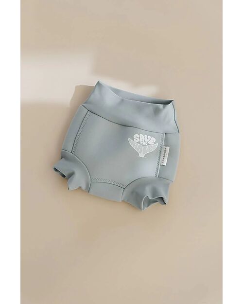 Bamboom Costume Contenitivo - Logo Safe the Whale - Impermabile - Neoprene Costumi Contenitivi