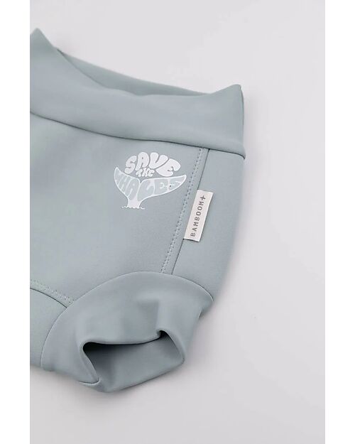 Bamboom Costume Contenitivo - Logo Safe the Whale - Impermabile - Neoprene Costumi Contenitivi