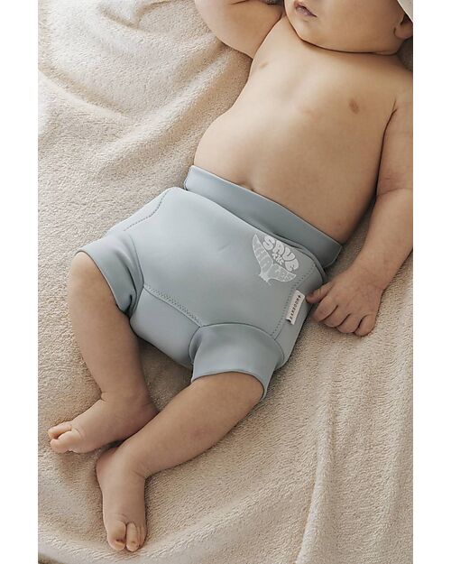 Bamboom Costume Contenitivo - Logo Safe the Whale - Impermabile - Neoprene Costumi Contenitivi