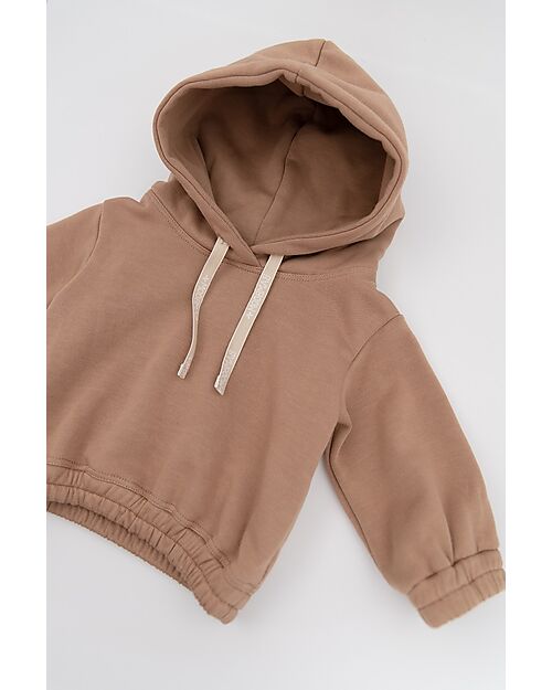 Bamboom Felpa con Cappuccio - Camel - Bambù e Cotone Organico Felpe