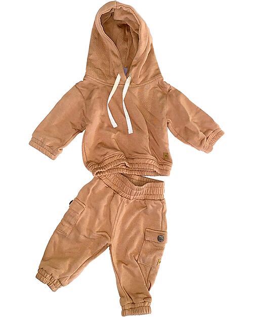 Bamboom Felpa con Cappuccio - Camel - Bambù e Cotone Organico Felpe