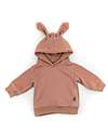 Bamboom Felpa con Orecchie - Rosa Antico Scuro - Cotone e Bambù Certificato Oeko-Tex Felpe