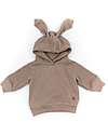 Bamboom Felpa con Orecchie - Sabbia - Cotone e Bambù Certificato Oeko-Tex Felpe