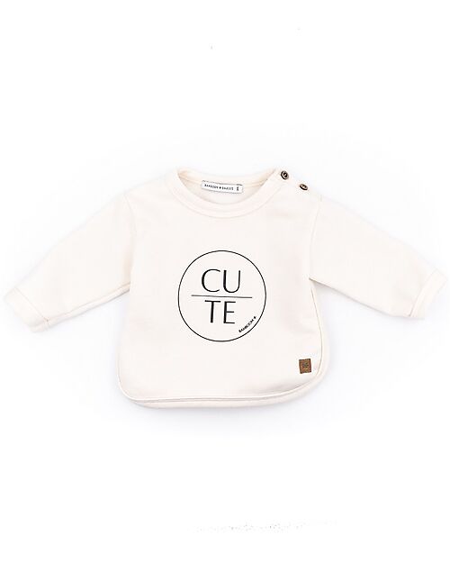 Bamboom Felpa Cute - Panna - Bambù e Cotone Organico Felpe