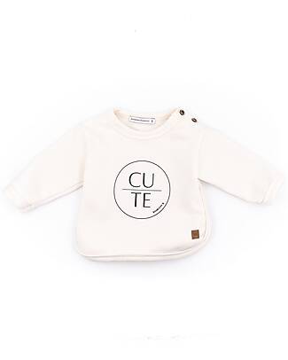 Bamboom Felpa Cute - Panna - Bambù e Cotone Organico Felpe