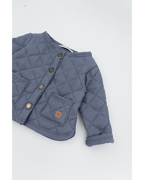 Bamboom Giacca con Bottoni - Jeans Blue - Bambù e Cotone Organico Giacche