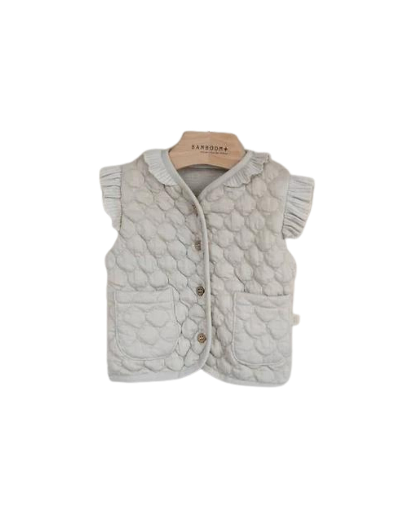 Gilet con apertura a fiocchi - Grigio - Neonata - 7.20