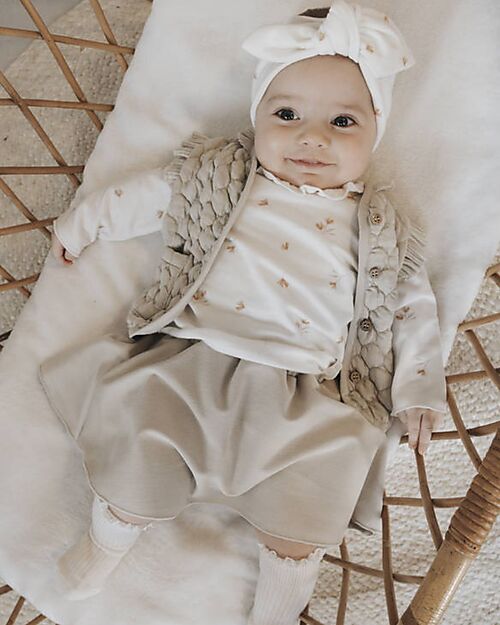 Bamboom Gonna con Vita Elastico - Sabbia - con Bambù Naturale Gonne_