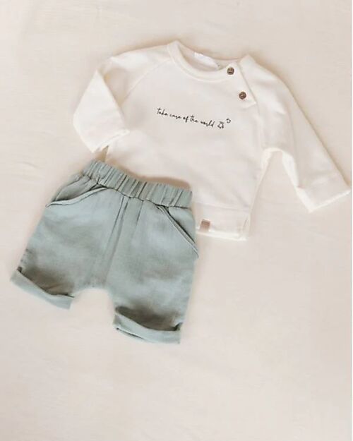 Bamboom Jeans Shorts - Acqua Grey - Bambù - Cotone Pantaloni Corti