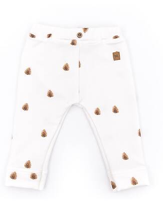 Bamboom Leggings Bimbo - Pine Cone - Panna - Bambù e Cotone Organico Leggings