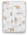 Bamboom Lenzuola per Culla/Carrozzina + Federa - Orso - 75 x 100 cm - Bambù e Cotone Biologici Biancheria Culla