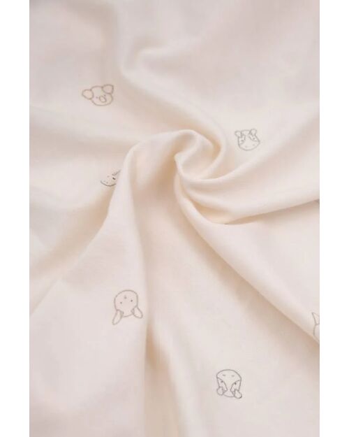 Bamboom Lenzuolo con Angoli per Culla o Lettino - Animal Friends - 120x60 cm - Fibra di Bambù Lenzuola e Federe