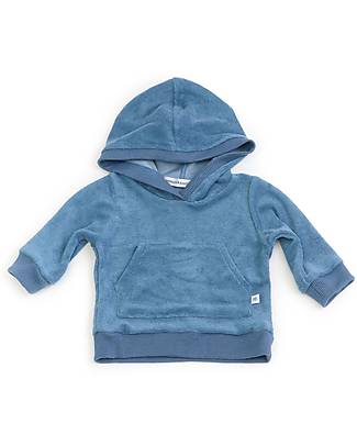 Bamboom Maglia con Cappuccio - Blu - Fibra di Bambù Traspirante Morbida e delicata! Felpe