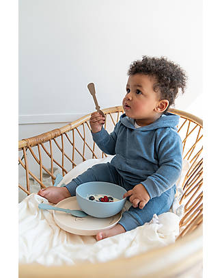 Bamboom Maglia con Cappuccio - Blu - Fibra di Bambù Traspirante Morbida e delicata! Felpe