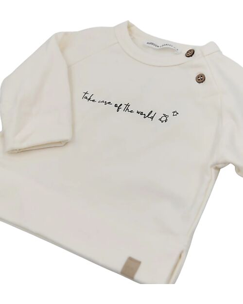 Bamboom Maglia Take care - Offwhite - Bambù - Cotone Maglie Manica Lunga