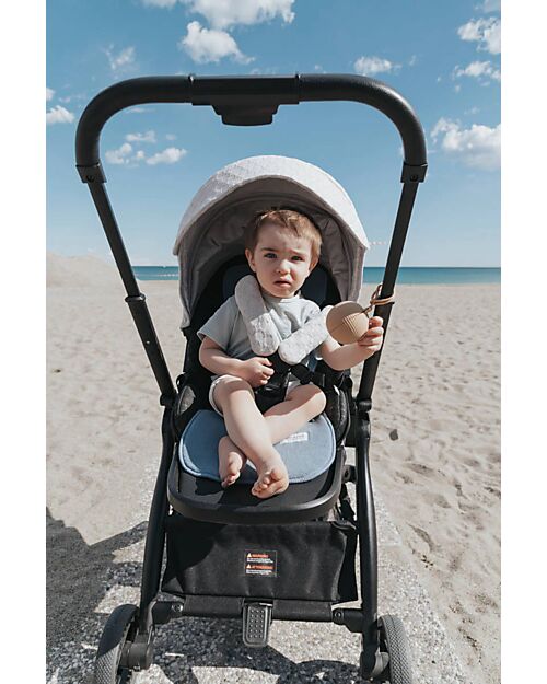 Bamboom Materassino Universale Copriseduta per Passeggino Air n Go - Blu - 100% Bambù Organico Materassini e Riduttori
