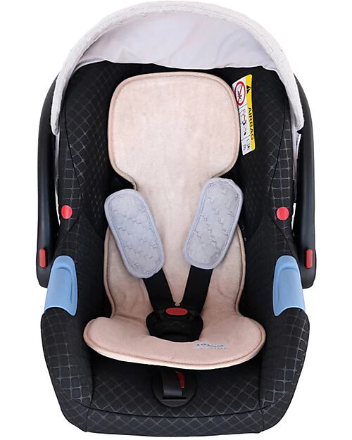 Bamboom Materassino Universale Copriseduta per Passeggino - Air n Go - Pesca - Bambù Materassini e Riduttori