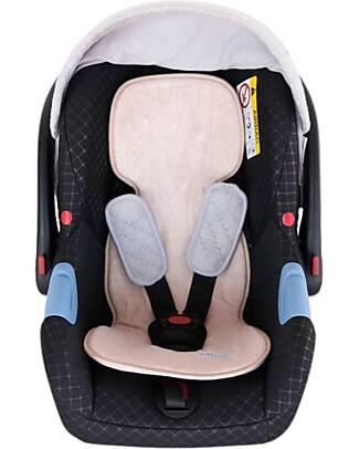 Bamboom Materassino Universale Mini - Copriseduta per Seggiolino e Ovetto - Pesca - Bambù Materassini e Riduttori