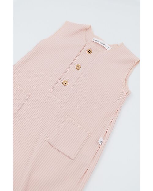 Bamboom Pagliaccetto "Pure" - Rosa Tutine Corte