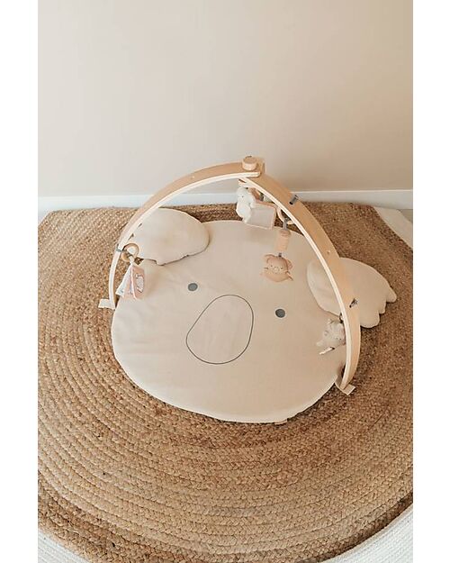 Bamboom Palestrina con Tappeto Gioco Koala - Beige - Bambù e Cotone Palestrine