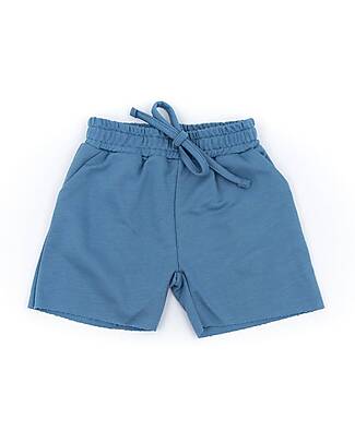 Bamboom Pantaloncini da Tuta - Blu - Bambù e Cotone Organico Pantaloni Corti