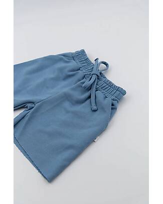 Bamboom Pantaloncini da Tuta - Blu - Bambù e Cotone Organico Pantaloni Corti