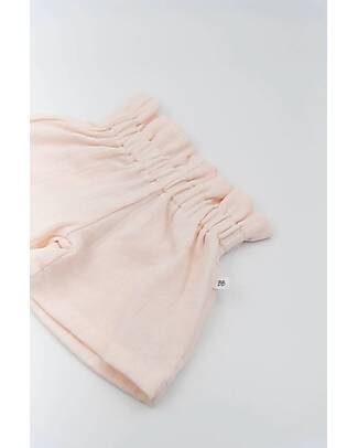 Bamboom Pantaloncino a Vita Alta - Rosa Chiaro - Bambù e Cotone Organico Pantaloni Corti