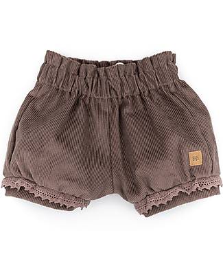 Bamboom Pantaloncino Corto a Palloncino - Choco - Cotone e Bambù Certificato Oeko-Tex Pantaloni Corti