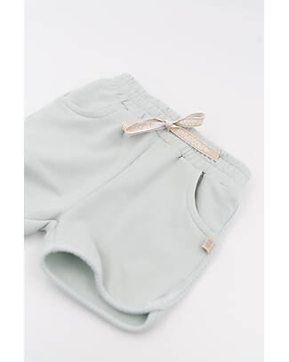 Bamboom Pantaloncino Corto con Coulisse - Water Petrol - Bambù e Cotone Bio Pantaloni Corti