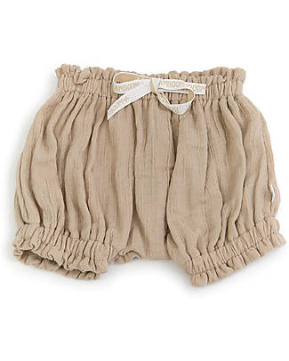 Bamboom Pantaloncino Corto Volant - Cammello - Fibra di Bambù Traspirante Morbida e delicata! Pantaloni Corti