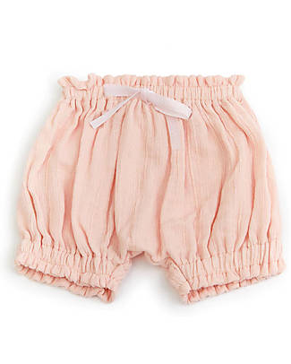 Bamboom Pantaloncino Corto Volant - Rosa Chiaro - Fibra di Bambù Traspirante Morbida e delicata! Pantaloni Corti