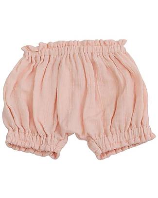 Bamboom Pantaloncino Corto Volant - Rosa Chiaro - Fibra di Bambù Traspirante Morbida e delicata! Pantaloni Corti