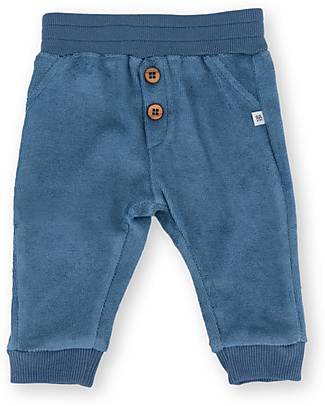 Bamboom Pantaloncino Kino - Blu - Elastico in Vita - Fibra di Bambù Traspirante Morbida e delicata! Pantaloni Lunghi