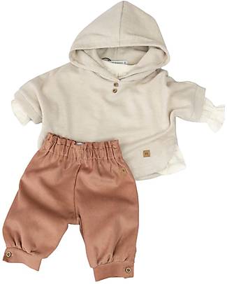 Bamboom Pantalone a Caramella - Rosa Antico Scuro - Velluto di Cotone e Bambù Certificato Oeko-Tex Pantaloni Corti