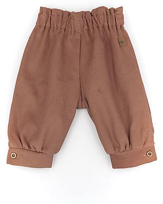 Bamboom Pantalone a Caramella - Rosa Antico Scuro - Velluto di Cotone e Bambù Certificato Oeko-Tex Pantaloni Corti