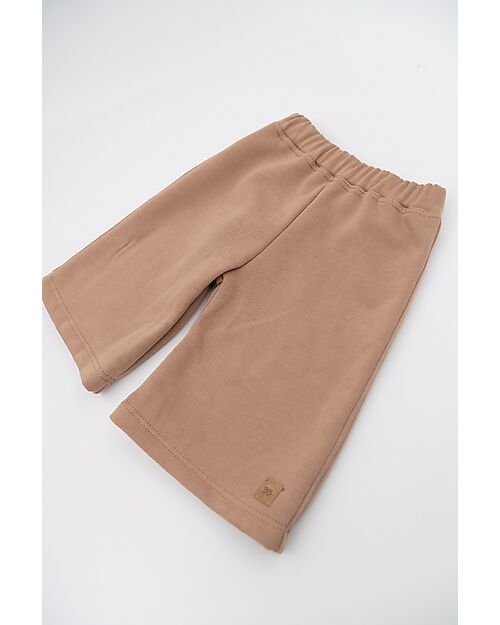Bamboom Pantalone Palazzo - Camel - Bambù e Cotone Organico Pantaloni Lunghi