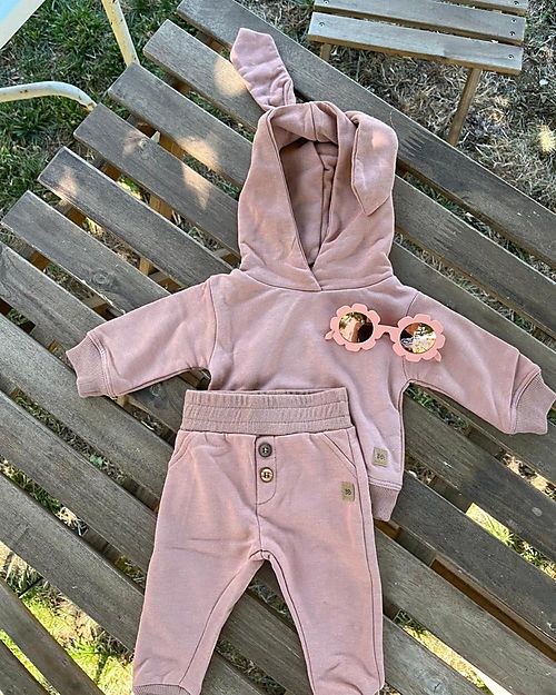 Bamboom Pantalone - Rosa Antico Scuro - Cotone e Bambù Certificato Oeko-Tex Pantaloni Lunghi