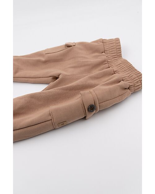 Bamboom Pantaloni con Tasche - Camel - Bambù e Cotone Organico Pantaloni Lunghi