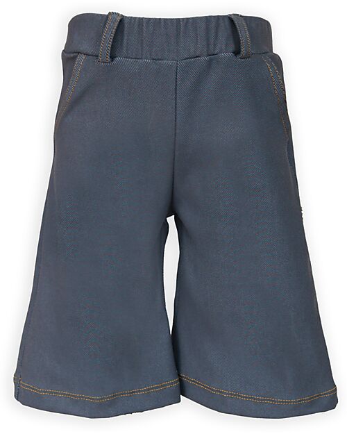 Bamboom Pantaloni Jeans Palazzo - Blu -Bambù - Cotone Pantaloni Lunghi