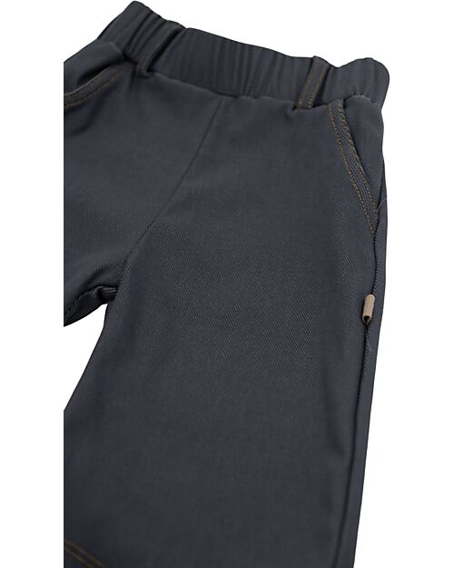 Bamboom Pantaloni Jeans Palazzo - Blu -Bambù - Cotone Pantaloni Lunghi