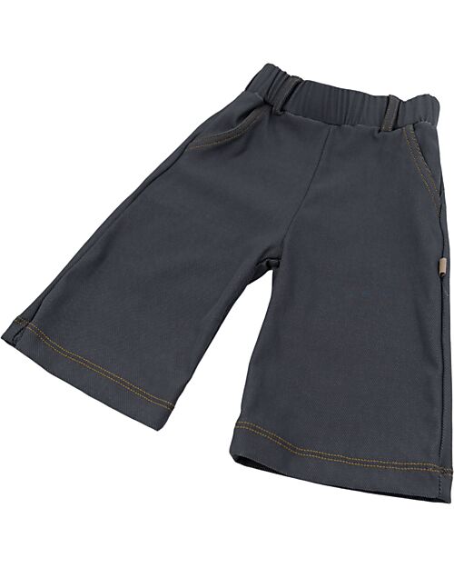 Bamboom Pantaloni Jeans Palazzo - Blu -Bambù - Cotone Pantaloni Lunghi