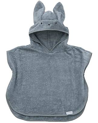 Bamboom Poncho da Bagno Bambino - Blu - Spugna di Bambù Certificato Oeko-Tex Accappatoi e Asciugamani