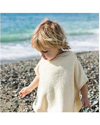 Bamboom Poncho da Bagno Bambino - Crema - Spugna di Bambù Certificato Oeko-Tex Accappatoi e Asciugamani