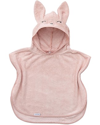 Bamboom Poncho da Bagno Neonato - Rosa - Spugna di Bambù Accappatoi e Asciugamani