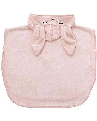 Bamboom Poncho da Bagno Neonato - Rosa - Spugna di Bambù Accappatoi e Asciugamani