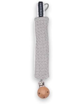 Bamboom Reggiciuccio SoftStone - Grigio - Cotone e Bambù Bio Ciucci