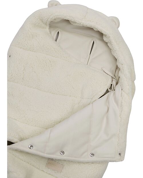 Bamboom Sacco Igloo Teddy New Born - Warm White Sacchi Passeggino