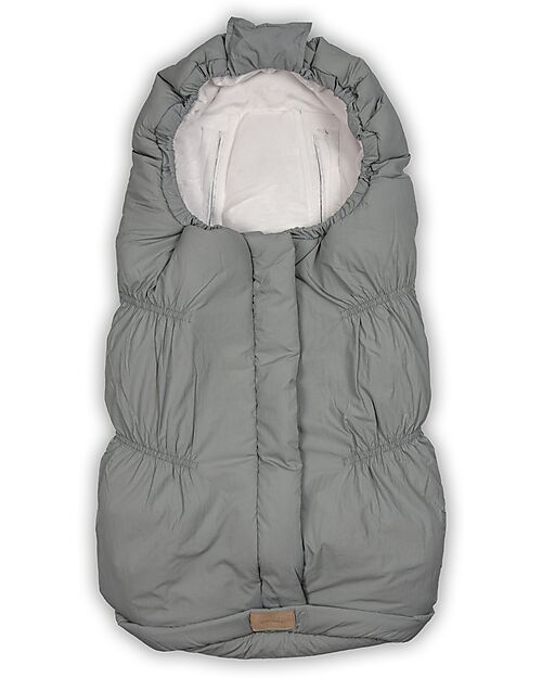 Bamboom Sacco Invernale Igloo Mini per Ovetto e Navicella - Moss Grey - Igloo Mini - TOG 4.5 Sacchi Passeggino