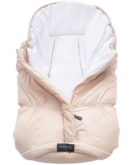 Bamboom Sacco Invernale Igloo Mini Per Ovetto e Navicella - Rosa Chiaro - TOG 4,5 - Interno in Bambù Naturale Sacchi Passeggino